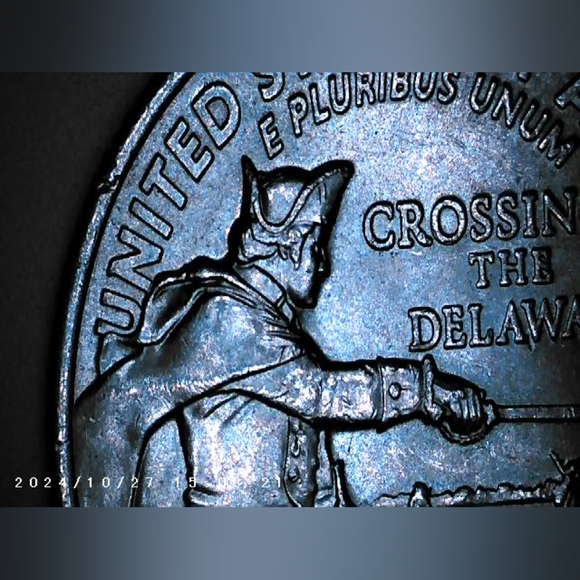 2021 crossing the Delaware 25c Quarter Mint P error coins - Picture 6 of 12